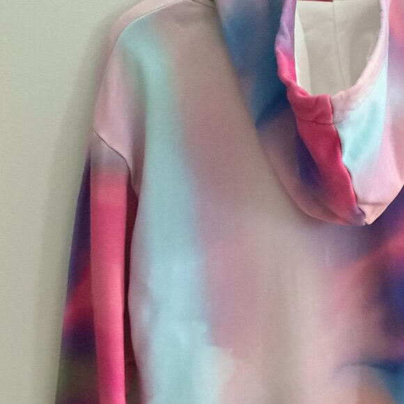 Calvin Klein Jeans Womens Monogram Logo Pullover Cropped Hoodie, Multicolor, XS - Picture 6 of 8